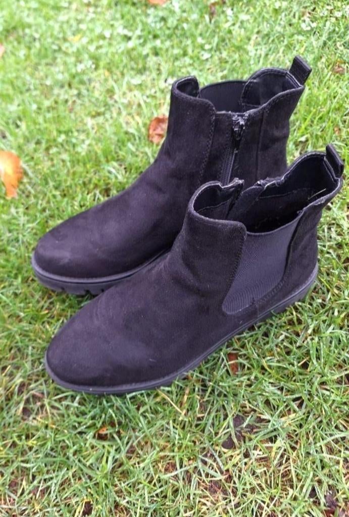 Laarsjes dames maat 39 zwart Graceland lage hak, Zwart, Lage of Enkellaarzen, Ophalen of Verzenden, Zo goed als nieuw