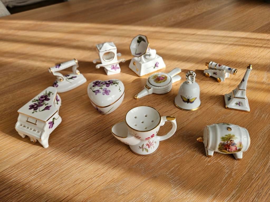 Miniatuur porseleinen beeldjes voor letterbak - Hammersley, Ophalen of Verzenden