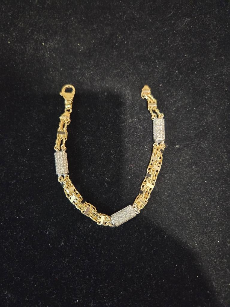 14 k gouden magnum armband 25,7 gram, Ophalen of Verzenden, Nieuw, Goud, Goud