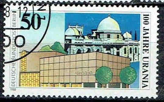 Duitsland Berlijn 1988 804 Urania 100 jaar, Verzenden, Gestempeld, Plaats of Gebouw