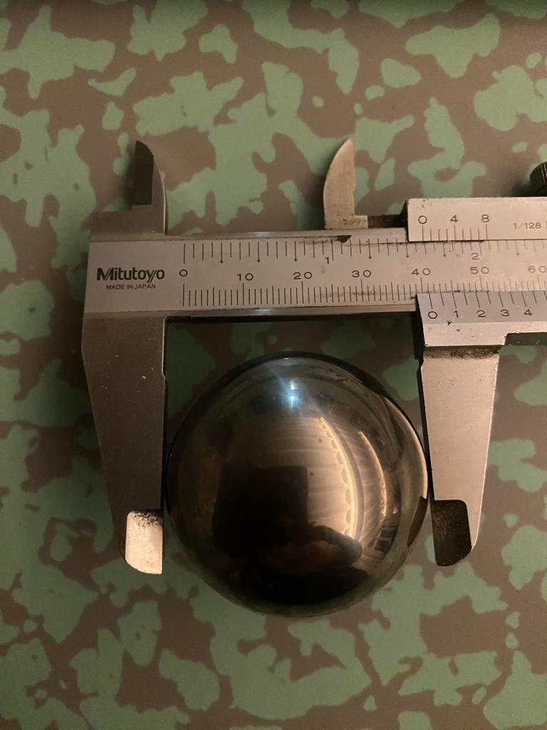 Grote Stalen Kogel/Knikker-Precisie Metaalballen,Notenschiet, Ophalen of Verzenden, Gebruikt