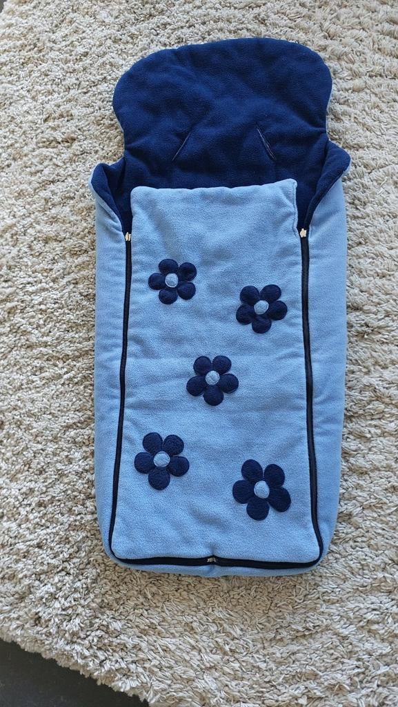 Wagenzak voetenzak licht donkerblauw Cozyosko zacht warm, Ophalen of Verzenden, Zo goed als nieuw, 70 tot 85 cm, Overige typen