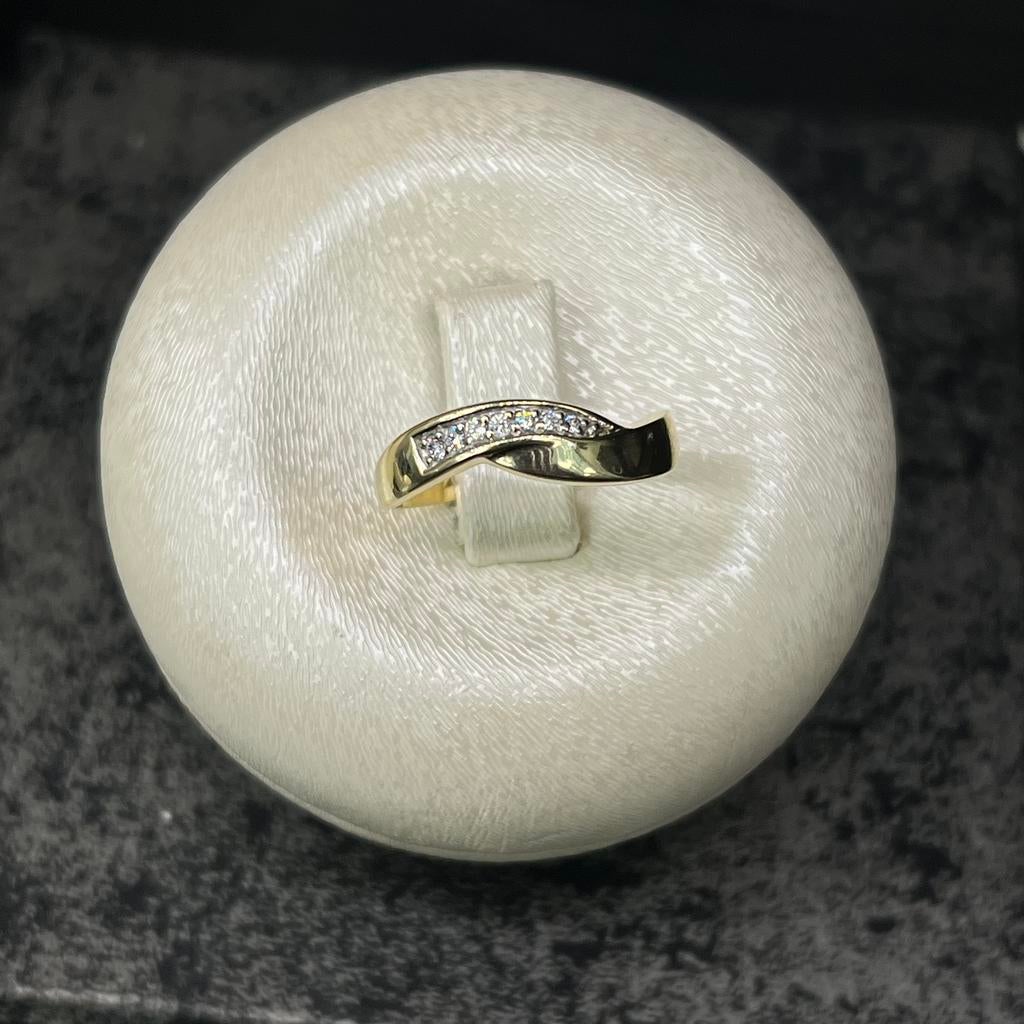 14 karaat gouden ring prachtig model, Ophalen of Verzenden, Nieuw, Goud, Dame