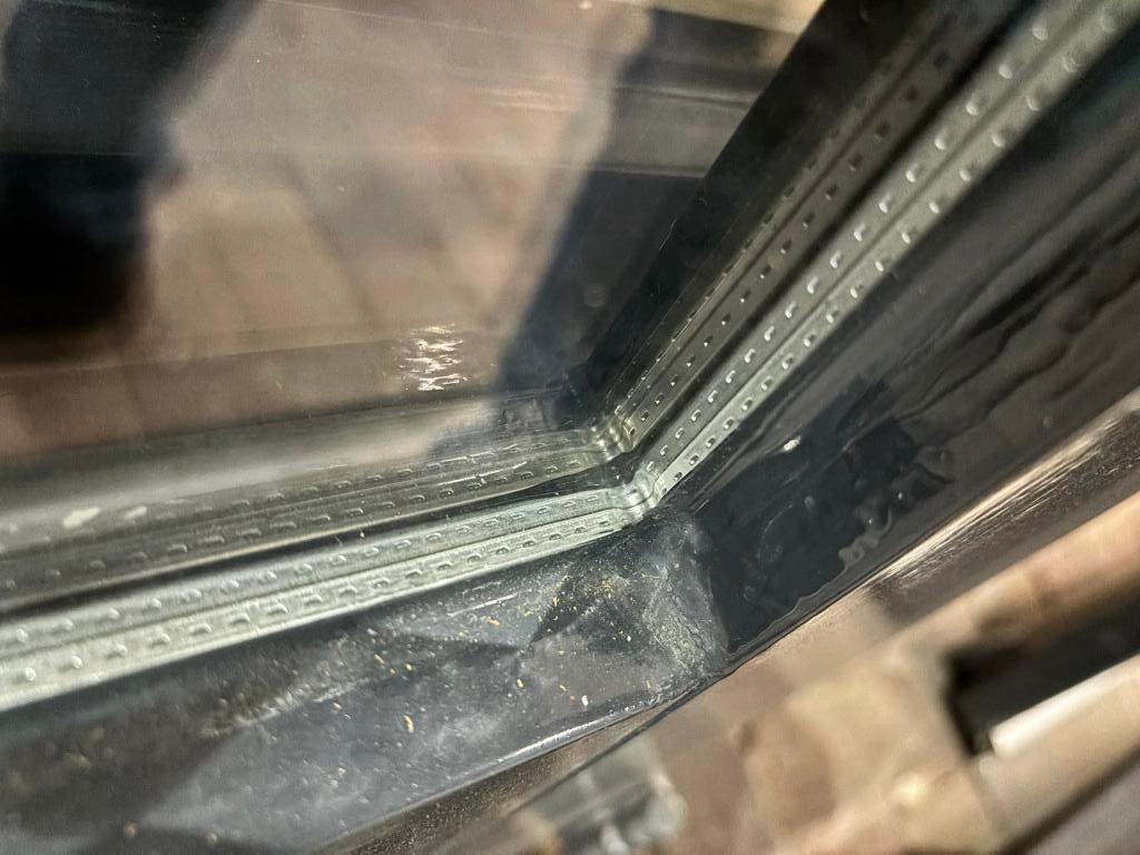 Hardhouten tuindeuren incl. kozijn van 193x248 cm (BxH), Ophalen, Gebruikt, Buitendeur, Schuifdeur