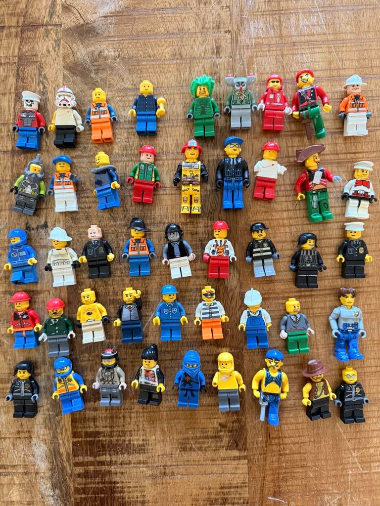 45 mini LEGO figuren, Ophalen of Verzenden, Gebruikt, Minifiguur, Lego