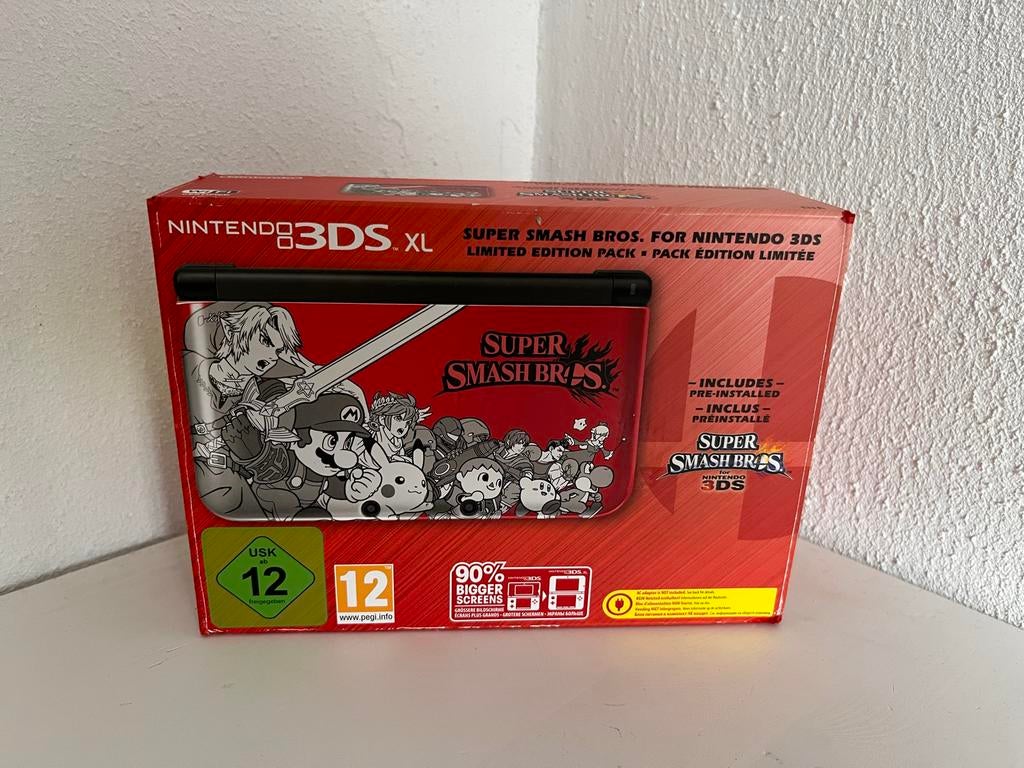 Nintendo 3DS XL Super Smash Bros. Limited Edition, Met games, Zwart, 3DS XL, Ophalen of Verzenden