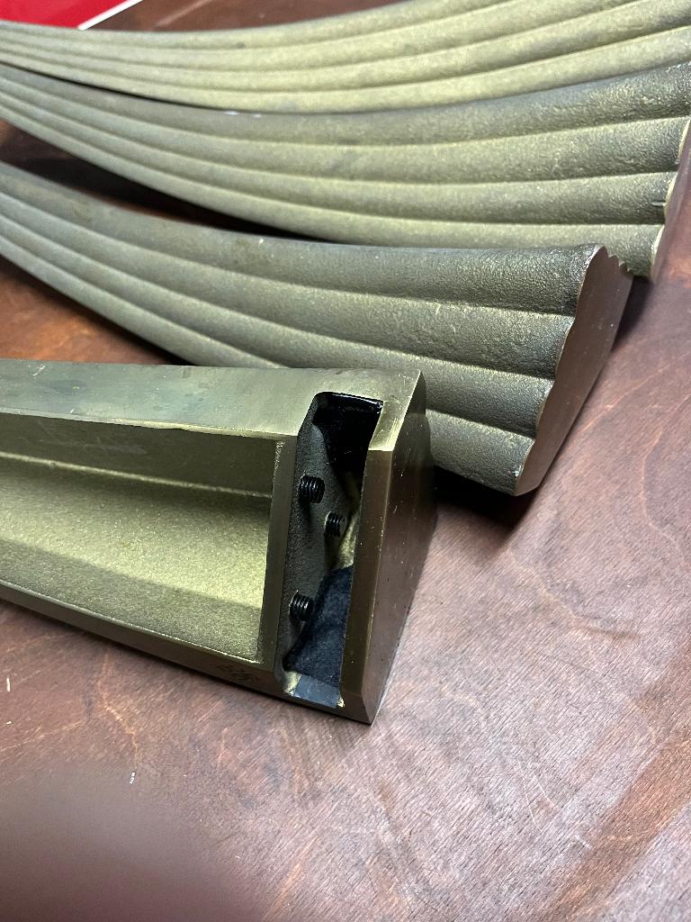 4 Tafelpoten Messing Peter Chygzy zonder glasplaat, Ophalen, Gebruikt, Minder dan 50 cm, Metaal