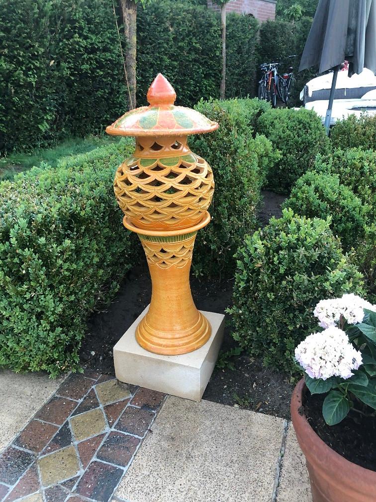 TERRACOTTA LAMP OP ZUIL 3-delig IBIZA STYLE DECORATIE, Ophalen, Overige materialen, Wilms, Minder dan 50 watt