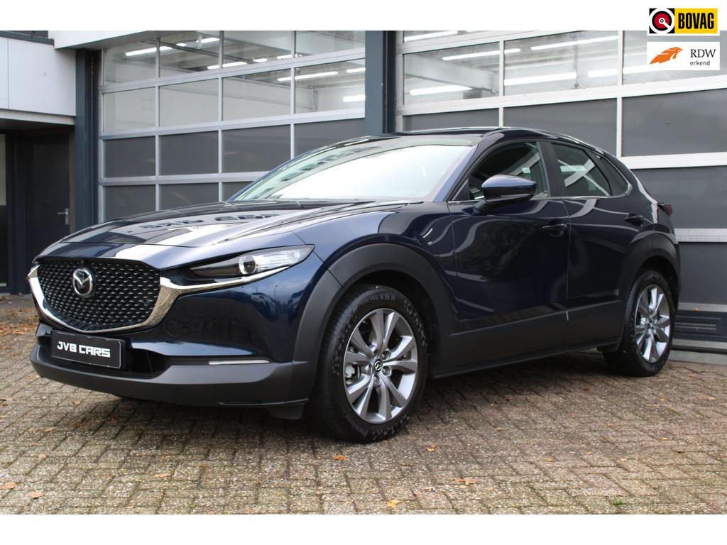Mazda CX-30 2.0 e-SkyActiv-G M Hybrid Comfort, Automaat, Gebruikt, Zwart, Blauw