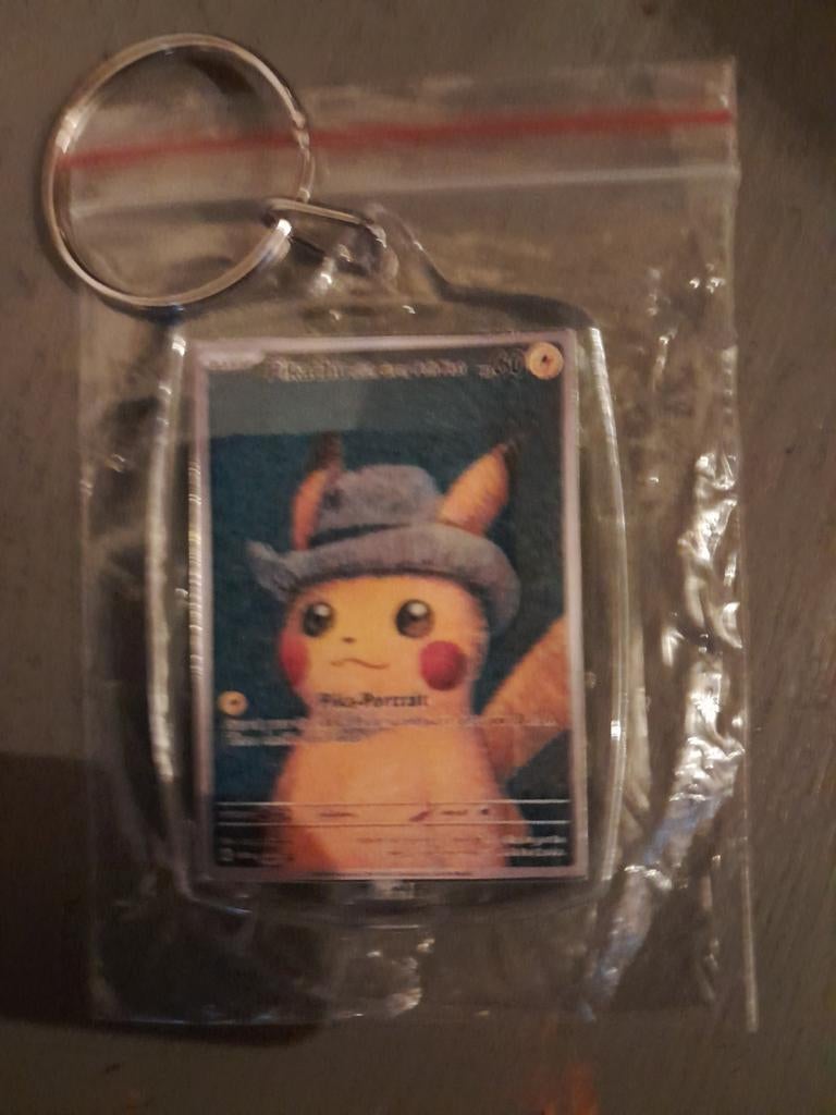Pikachu grey  felt hat Sleutelhanger, Ophalen, Nieuw, Knuffel of Figuurtje