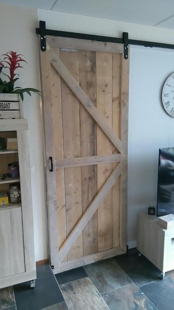 Loftdeur steigerhout, Ophalen of Verzenden, Binnendeur, 200 tot 215 cm