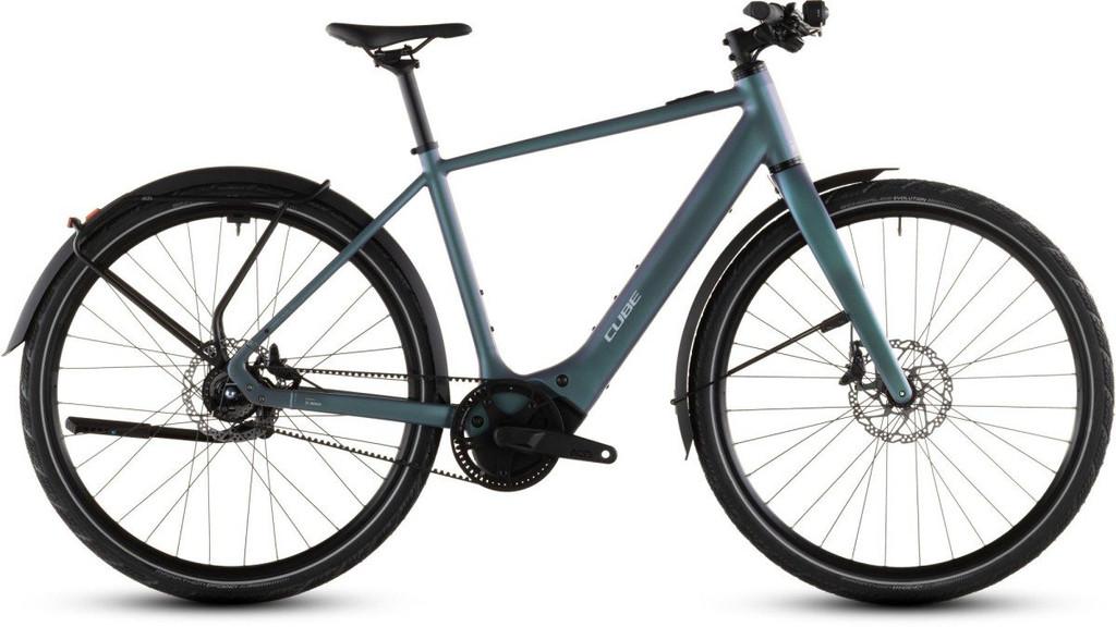CUBE Editor Hybrid SLT 400X FE Smaragdgray/prism Heren SMARA, Fietsen en Brommers, Elektrische fietsen, Nieuw, Cube, 55 tot 59 cm