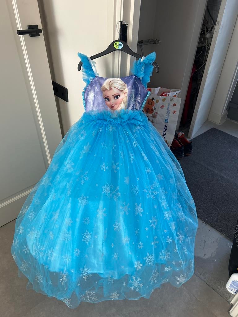 Elza jurk met dubbele hoepel, Ophalen, Gebruikt, 104 of kleiner, Meisje