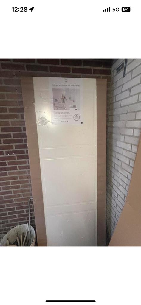 Arne&bodil svedex binnendeur stomp links. 211.5/83, Ophalen, 80 tot 100 cm, Binnendeur, Zo goed als nieuw