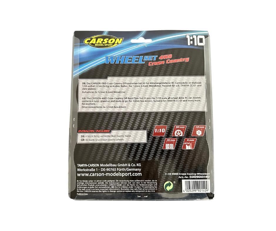 Carson 900140 1/10 Off-Road Cross Country bandenset (4), Hobby en Vrije tijd, Modelbouw | Radiografisch | Auto's, Ophalen of Verzenden