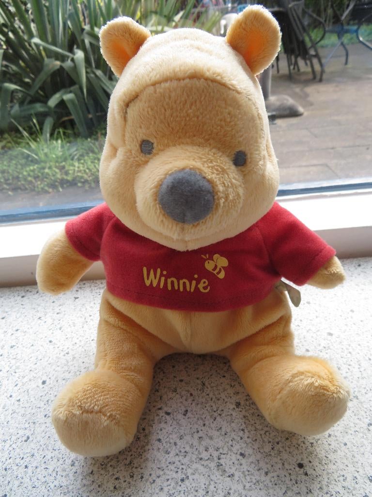 Winnie the Pooh Poeh merk Disney Baby Nicotoy meet ca 22 cm, Ophalen of Verzenden, Zo goed als nieuw, Beer