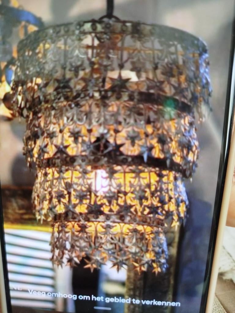 Gezocht : Hoffz Crown hanglamp luchter lamp, Ophalen, Zo goed als nieuw, Minder dan 50 cm