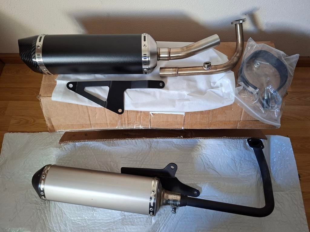 Uitlaat Bullet Gy6 50cc Agm vx Btc riva napoli toscana rl, Ophalen of Verzenden, Uitlaat, Overige merken