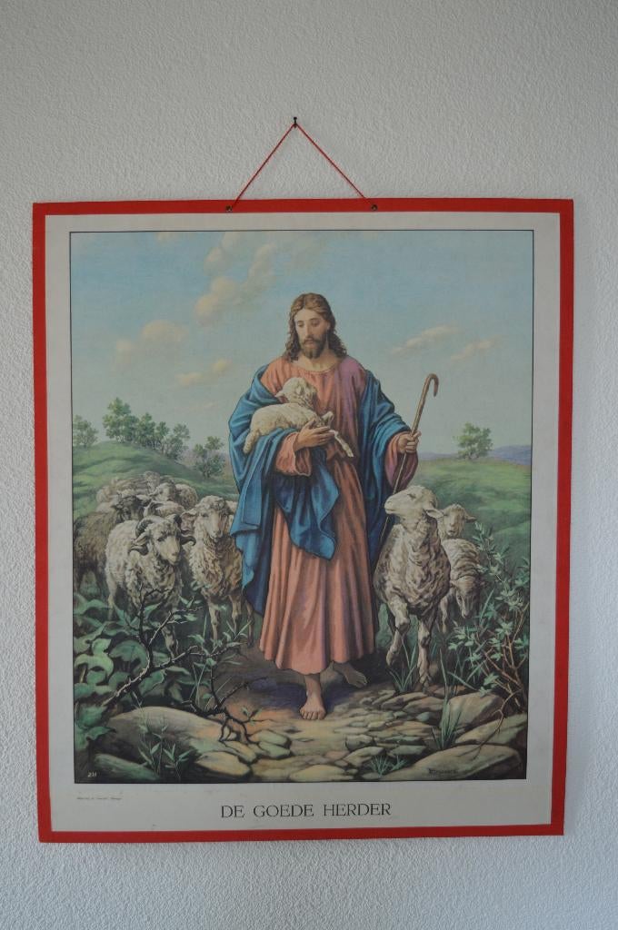 Schoolplaat Religie, Verzamelen, Ophalen, 1980 tot heden, Zo goed als nieuw, Prent