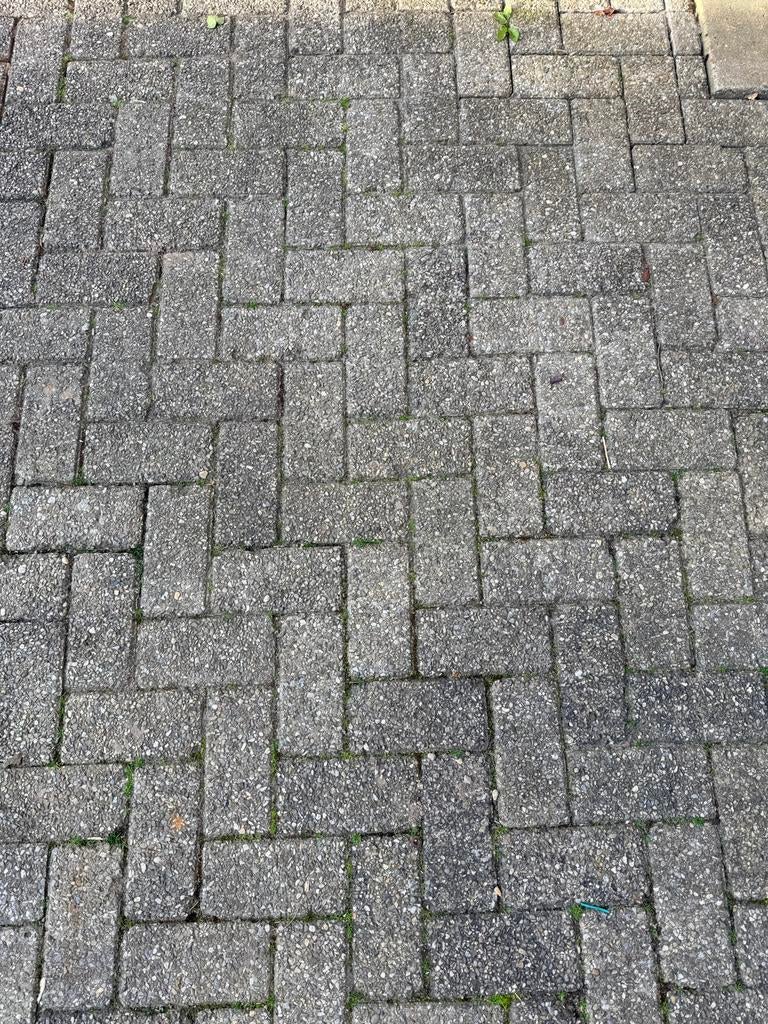 Betonnen klinkers, Tuin en Terras, Ophalen, Gebruikt, Klinkers, 10 m² of meer