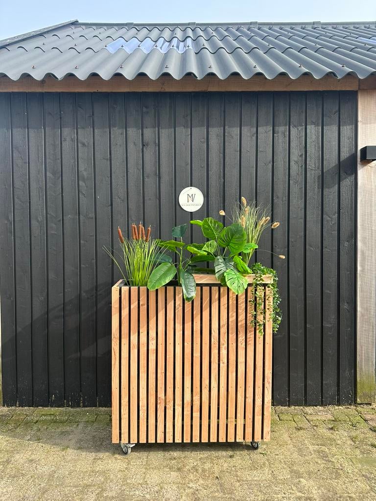 Douglas roomdivider met plantenbak  - diverse maten mogelijk, Ophalen, Rond, Nieuw, Tuin