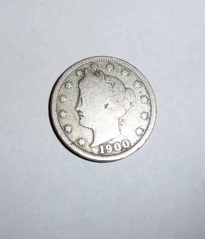 Munt Nickel 1900 USA Liberty head Amerika, Ophalen of Verzenden, Noord-Amerika, Losse munt