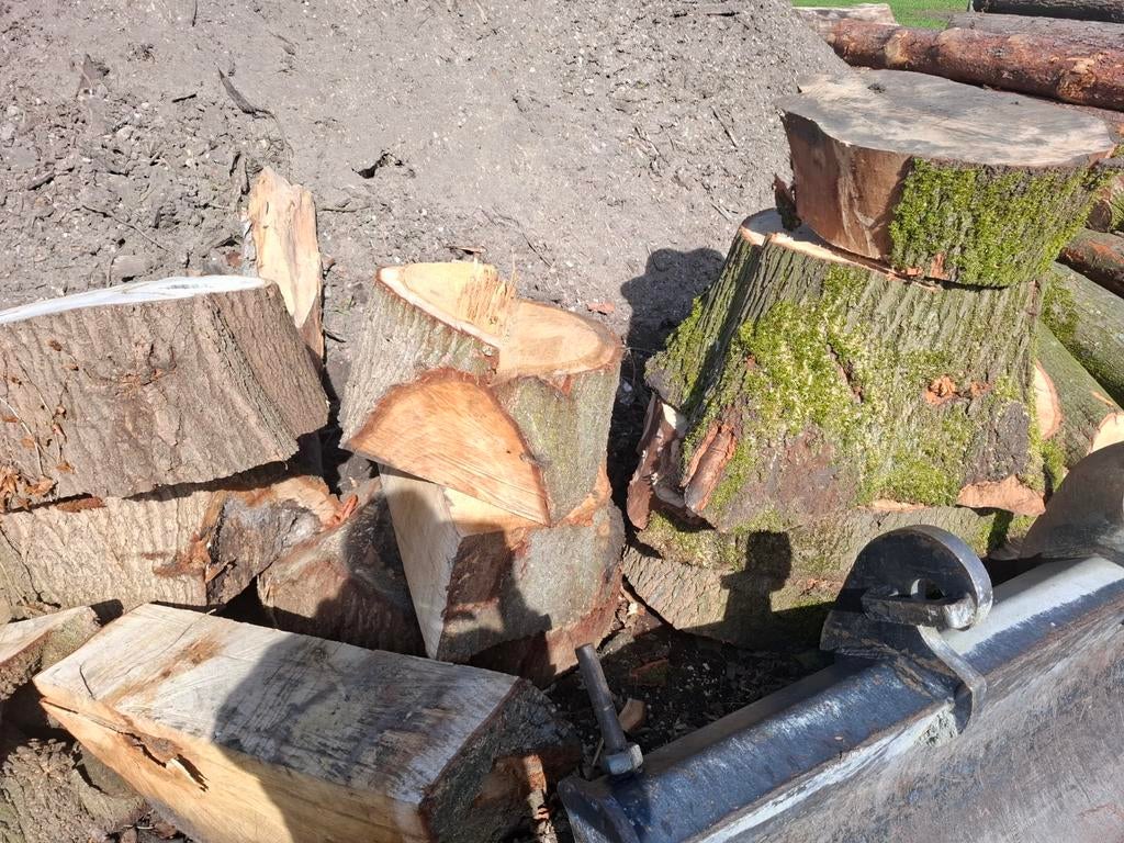 Eiken blokken , stammen ., Tuin en Terras, Haardhout, Minder dan 3 m³, Ophalen