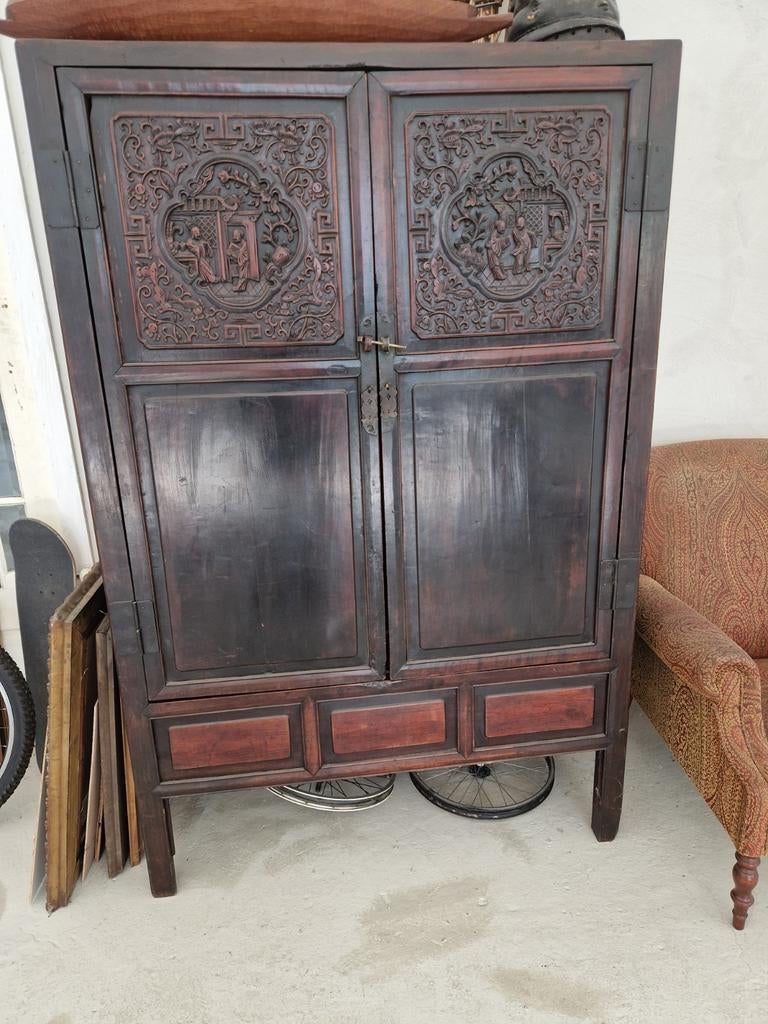 Antiek chinese kast, Ophalen
