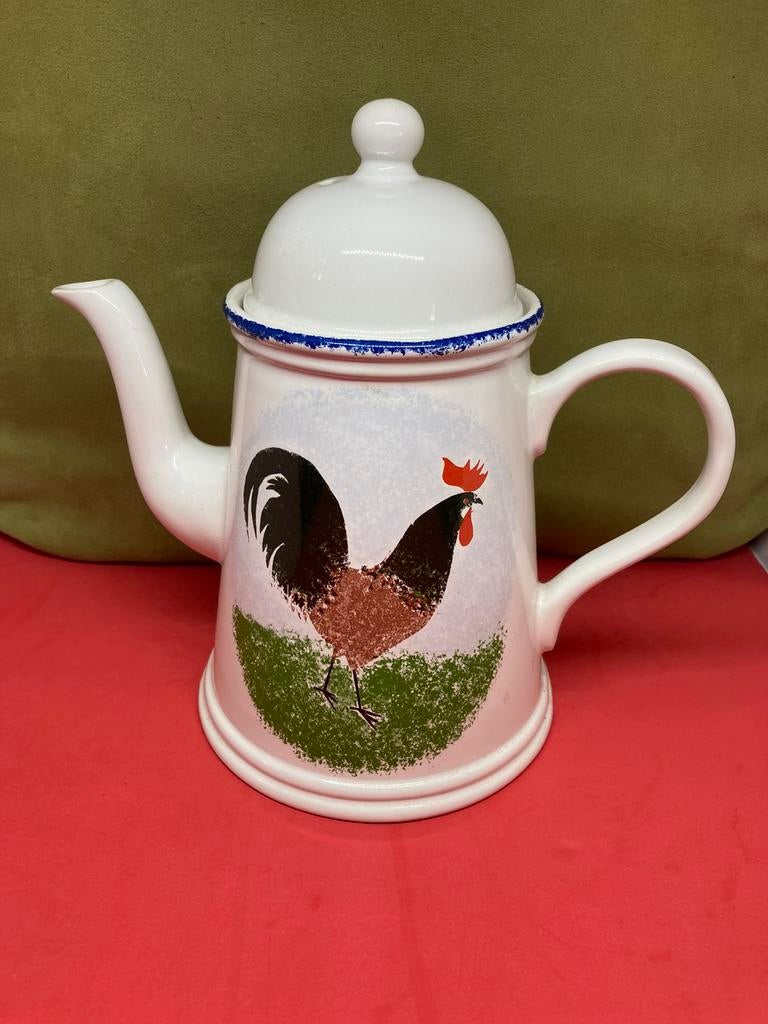 Theepot, koffiepot, haan, Devon Farm England (200322), Gebruikt, Overige typen, Ophalen of Verzenden, Overige stijlen