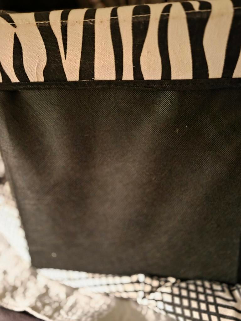 Poef zebra print, Ophalen of Verzenden, Rond, Minder dan 50 cm