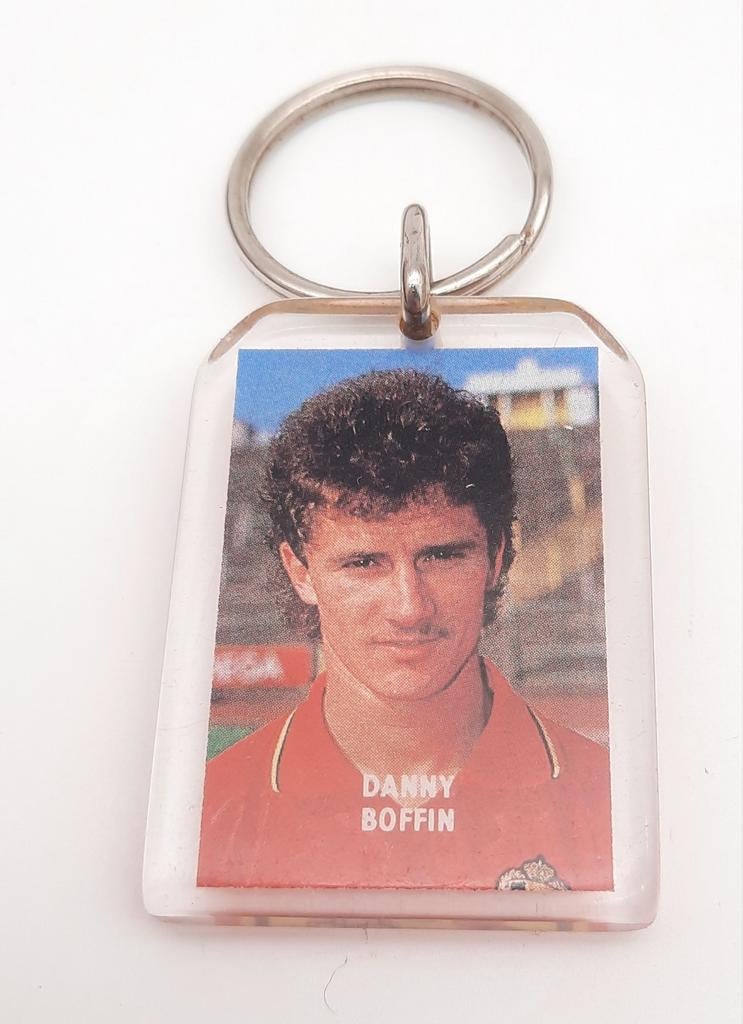 Vintage Makro Voetballer Danny Boffin Sleutelhanger, Ophalen of Verzenden, Gebruikt, Sport