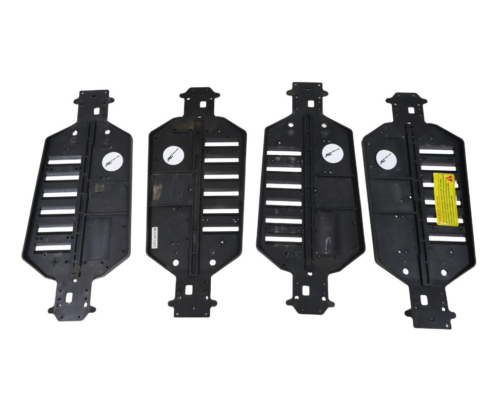 4x Himoto chassis 1/10 rc auto, Elektro, Gebruikt, Ophalen of Verzenden, Schaal 1:10