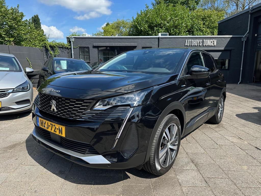 Peugeot 3008 1.6 HYbrid 225pk Aut|Allure|360 Cam|BTW-Auto, Zwart, 4 cilinders, Leder en Stof, Zwart