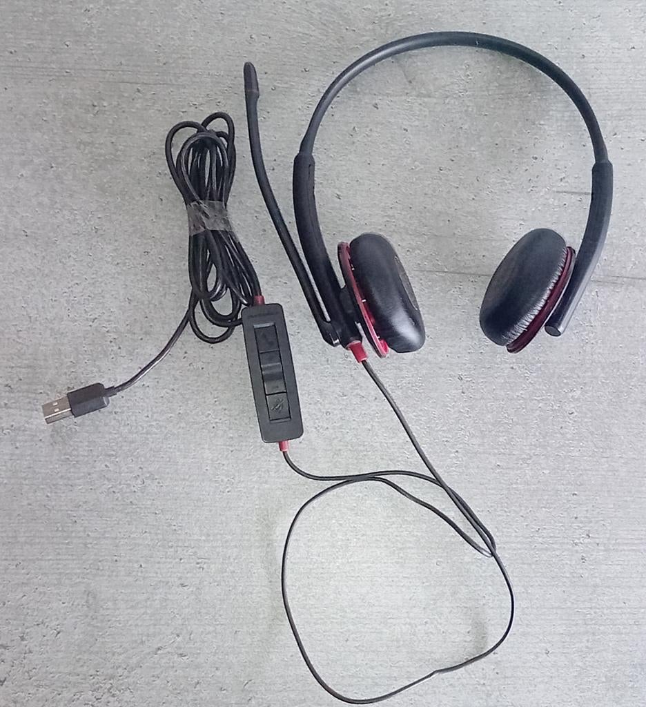 Plantronics Blackwire C320-M headset, Overige merken, Surround, Zo goed als nieuw, Op oor (supra aural)