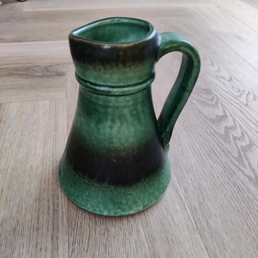 Kera-Flor Ruever groene kan, Antiek en Kunst, Antiek | Keramiek en Aardewerk, Ophalen of Verzenden