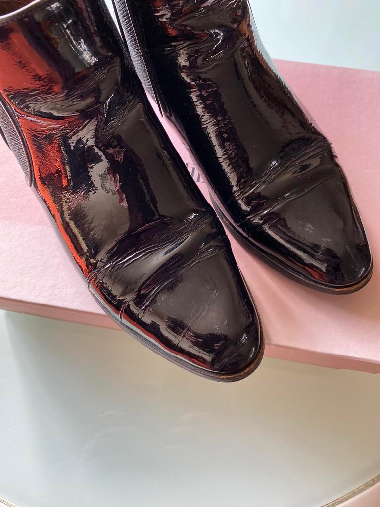 Lakschoen dames zwart - Pertini - 40, Kleding | Dames, Schoenen, Ophalen of Verzenden, Gedragen, Instappers, Zwart