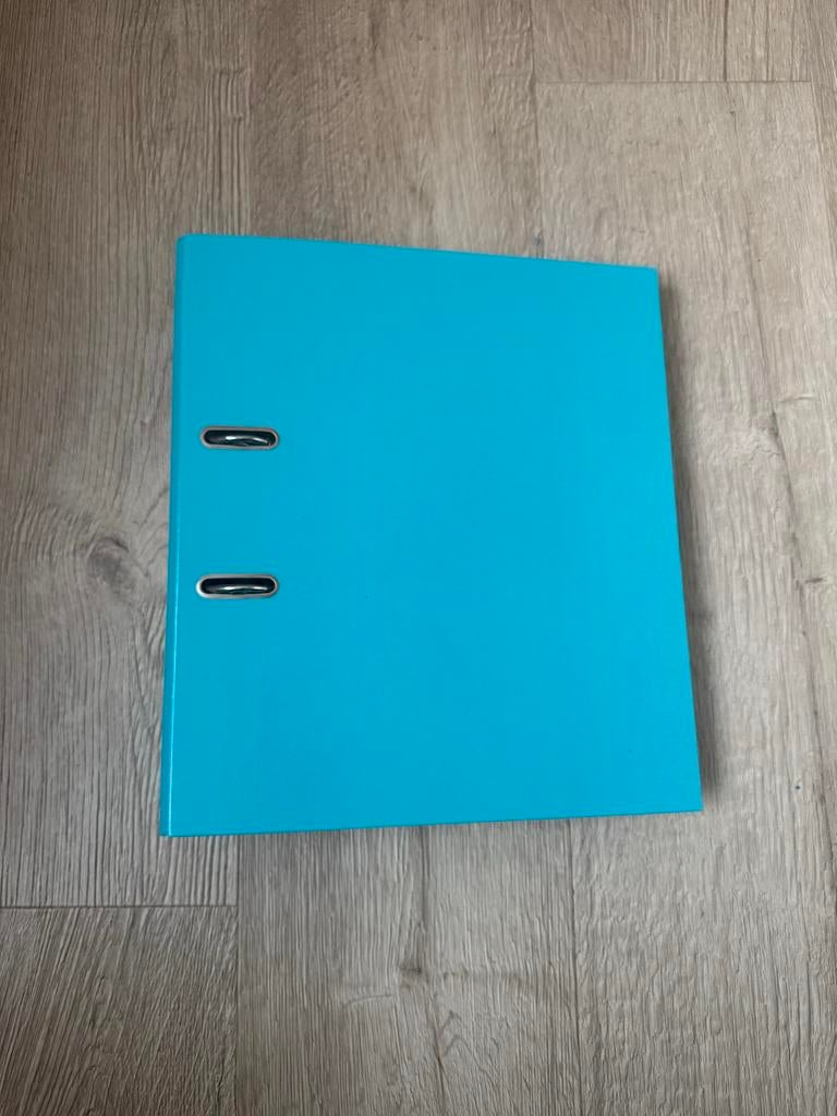 Hema ordner A4 turquoise, Diversen, Ophalen of Verzenden
