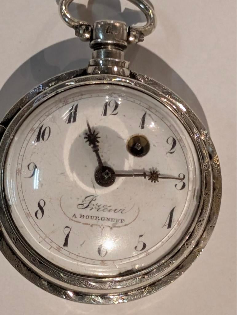 Antiek zilveren horloge €150., Sieraden, Tassen en Uiterlijk, Horloges | Antiek, Zakhorloge, Onbekend, Onbekend, Onbekend