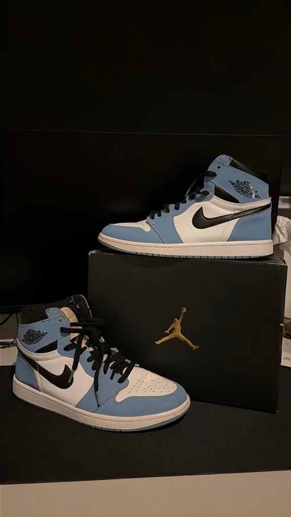 Jordan 1 Retro High OG University Blue, Kleding | Heren, Schoenen, Ophalen of Verzenden, Zo goed als nieuw, Nike Jordan, Blauw