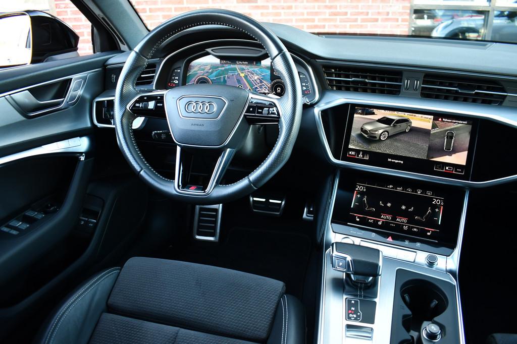 Audi A6 Avant 55 TFSI e quattro Competition Pano HUD ACC 360, 12 maanden, 14 kWh, Gebruikt, Zwart