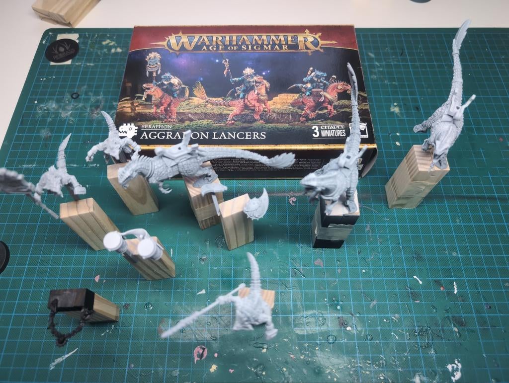 Warhammer Age of Sigmar Seraphon Aggraon Lancers, Hobby en Vrije tijd, Wargaming, Ophalen of Verzenden, Warhammer