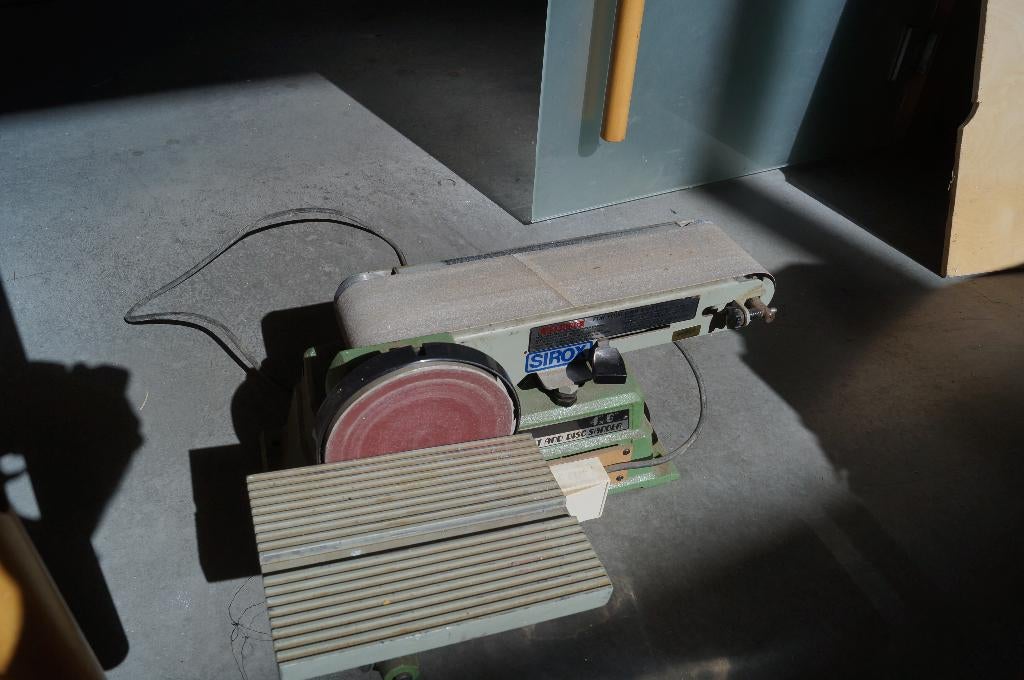 Schuurmachine met schijf en band, Ophalen, Gebruikt, Minder dan 600 watt, Bandschuurmachine