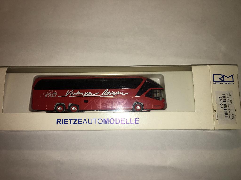 Neoplan Starliner Verhuven - Rietze 3as hoogdekker bus 1:87, Ophalen of Verzenden, Nieuw, Bus of Vrachtwagen, Rietze