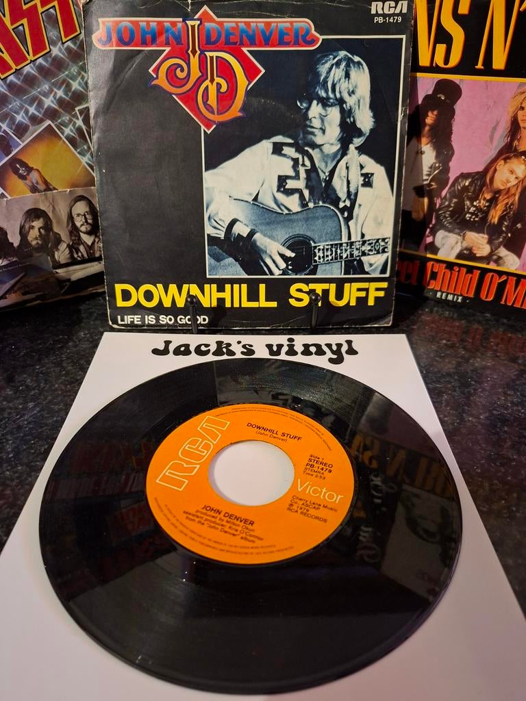 John Denver - Downhill Stuff / Life Is So Good (Single)1979, Ophalen of Verzenden, Gebruikt, Overige formaten