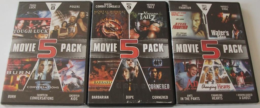 Dvd *** MOVIE 5 PACK *** Deel 8 + 9 + 16, Vanaf 12 jaar, Ophalen of Verzenden, Zo goed als nieuw, Actiethriller
