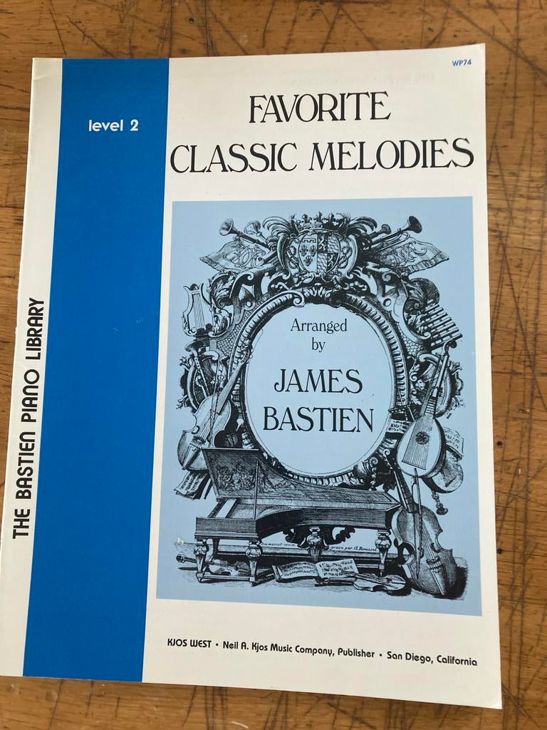 Favorite Classic Melodies - The Bastien Piano Library, Klassiek, Ophalen of Verzenden, Zo goed als nieuw, Artiest of Componist
