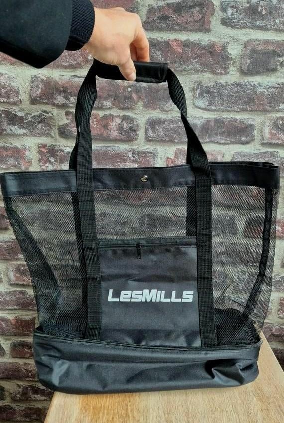Les Mills strandtas en koeltas ineen zwart, Sport en Fitness, Ophalen of Verzenden