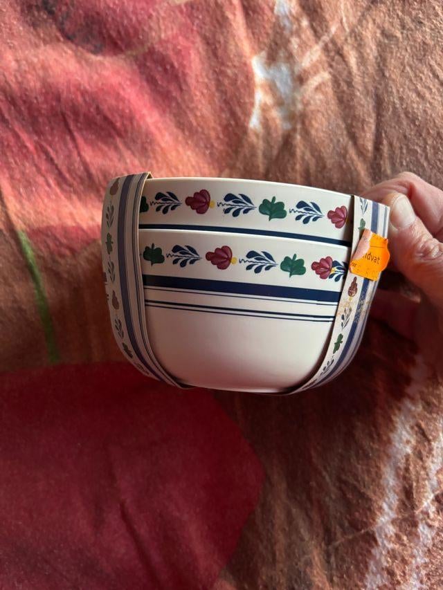 NIEUW: Boerenbont set 2 kunststof kommen Boerenbond, Overige materialen, Nieuw, Ophalen of Verzenden, Schaal of Schalen