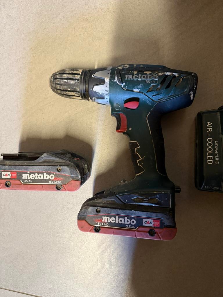 Metabo BS 18 L Accu Boormachine met 2 Accu's en Lader, Doe-het-zelf en Verbouw, Gereedschap | Boormachines, Ophalen of Verzenden