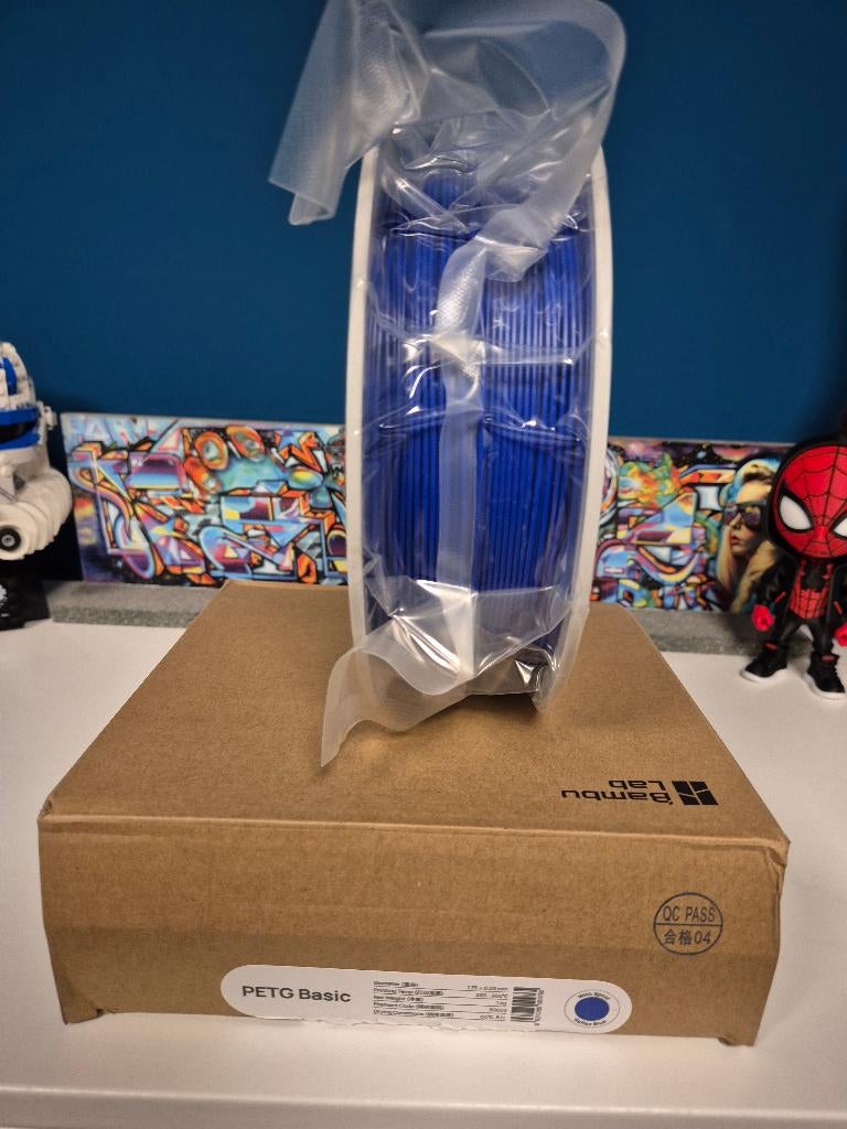 Bambu Lab PETG Basic 1kg - Reflex Blue (Blauw) - Incl. Spool, Computers en Software, 3D-printerbenodigheden, Ophalen of Verzenden